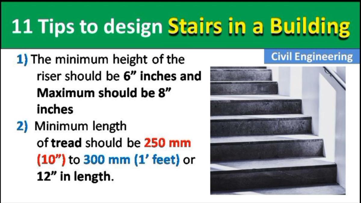 11 Tips to design a stairs of a building Design of straircase