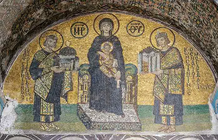 Presentation mosaic in Hagia Sophia