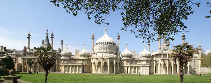 Royal Pavilion located in England and its orientalist architecture