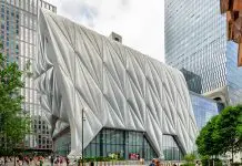 Perspective view of the Shed NYC Building