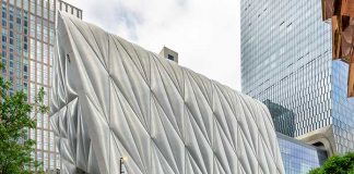 Perspective view of the Shed NYC Building