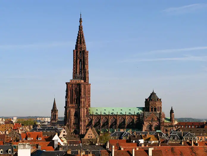 Tallest Gothic building, Strasbourg Cathedral