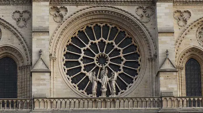 Rose window example of Gothic architecture