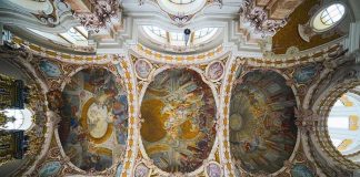 Baroque architectural style interior domes