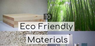 Sustainable eco friendly materials for buildings
