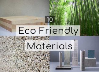 Sustainable eco friendly materials for buildings