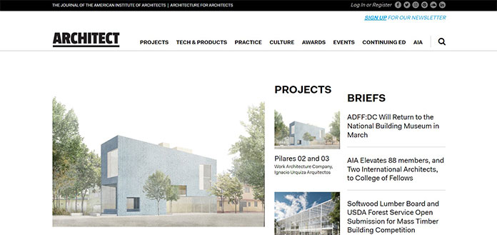 Websites for architecture