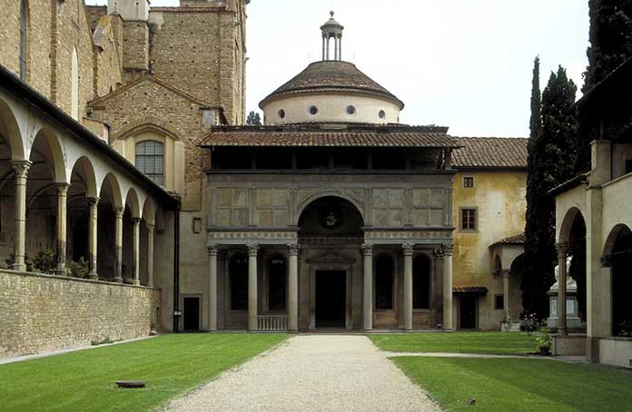 Pazzi Chapel designed by Brunelleschi for Renaissance architecture 