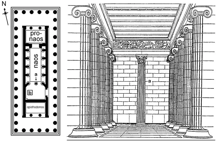 Reconstruction plans of Apollo Epicurius Temple
