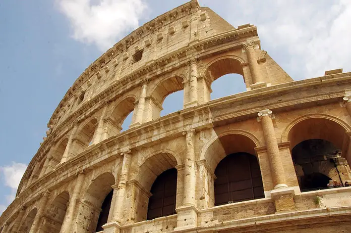 Colosseum building in Rome