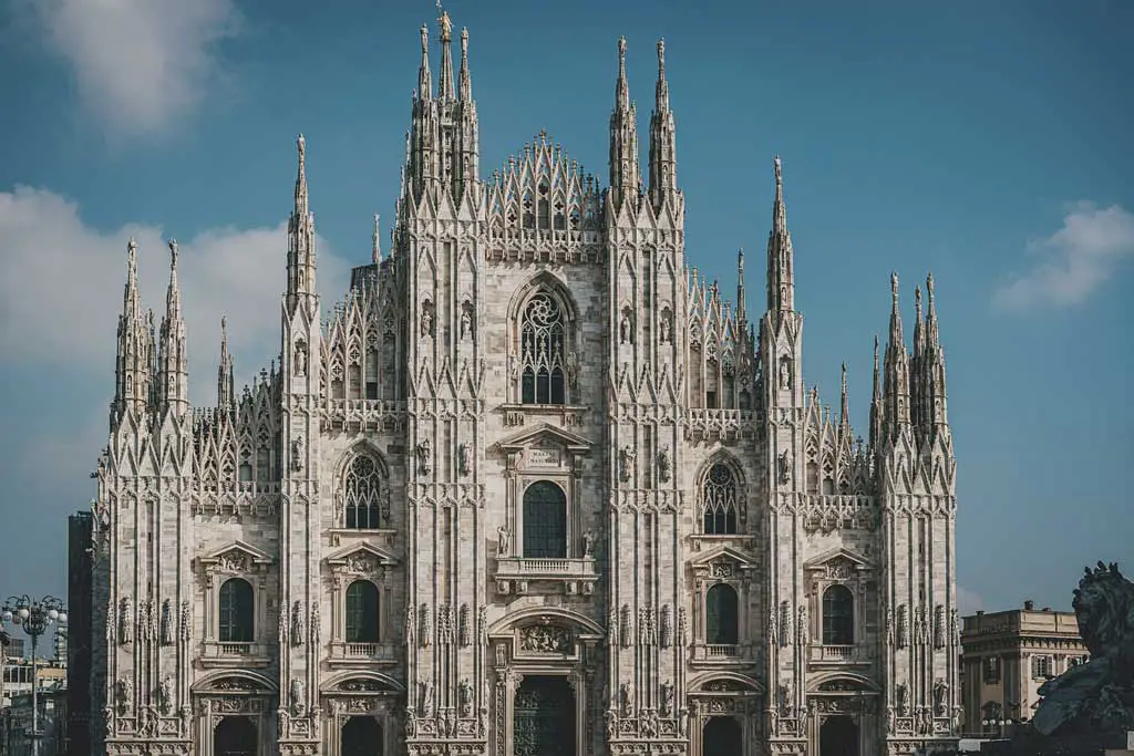 Gothic church known as Milano Cathedral, alias Duomo di Milano