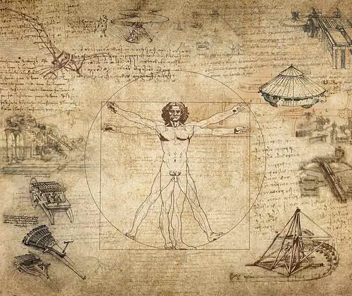 The Vitruvian Man drawing by Leonardo da Vinci