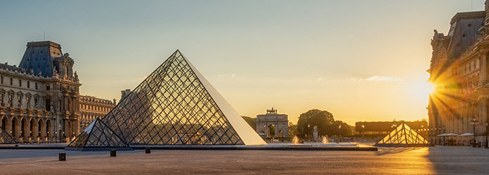 Louvre Pyramid by I M Pei