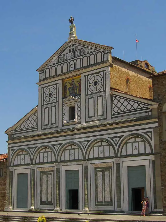San Miniato al Monte located in Florance is one of the small Romanesque architecture church examples