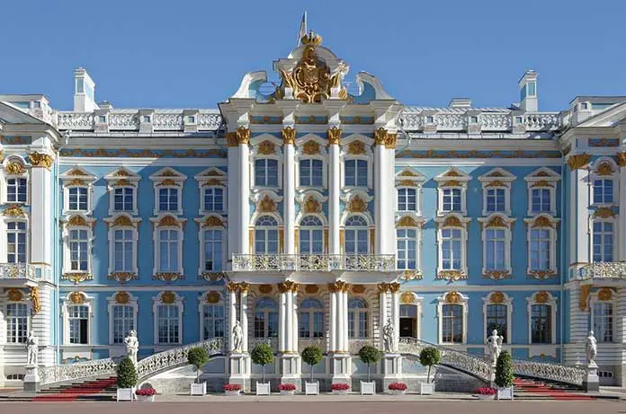 Catherine Palace one of the most famous Rococo architecture buildings of Russia