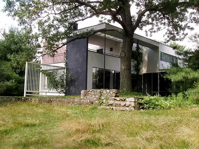 The photography of Gropius House designed by Walter Gropius in USA