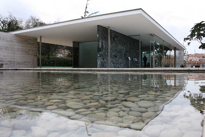 Ludwig Mies van der Rohe minimalist buildings photography