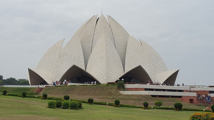 Lotus Temple located in Agra, India is among the most famous buildings in the world