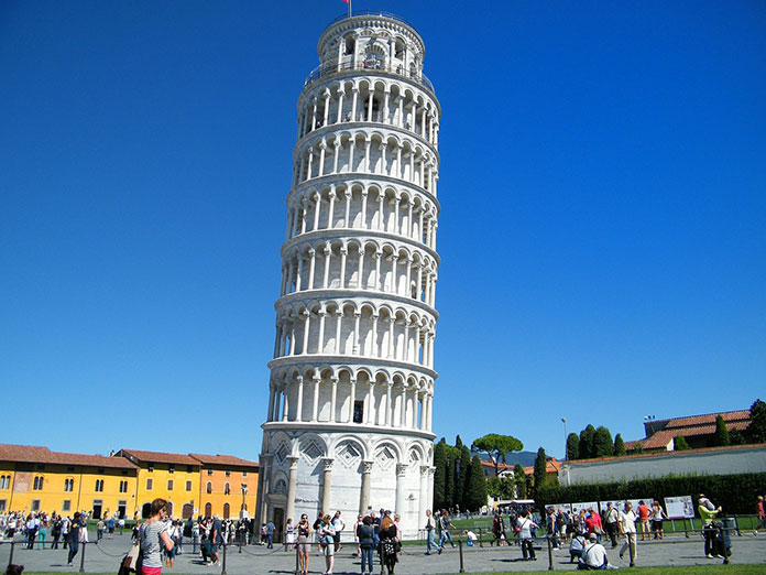 The Leaning Tower of the Pisa Cathedral, among the most famous buildings in the world