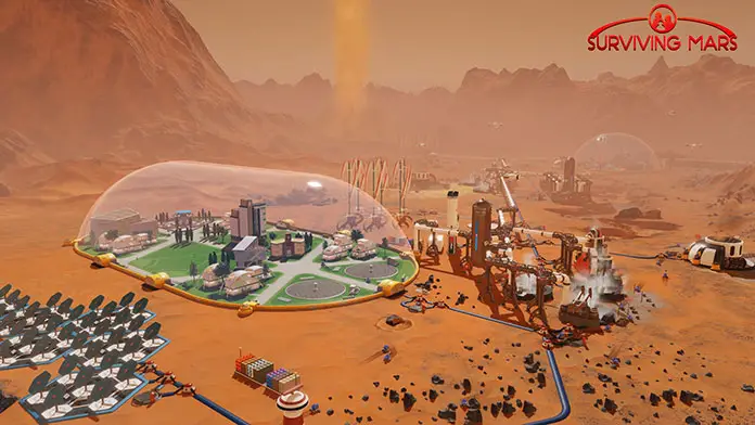 Surviving Mars city design game