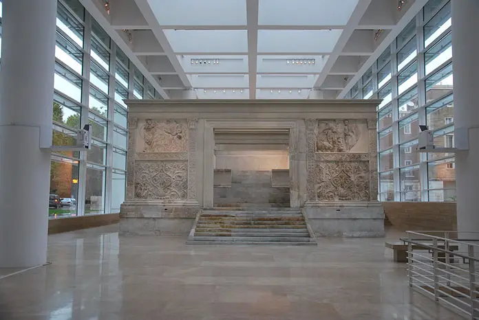 Ara Pacis which is among the famous historical buildings in Rome city