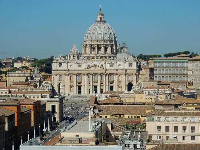 St. Peter's Basilica is one of the most famous buildings in Rome