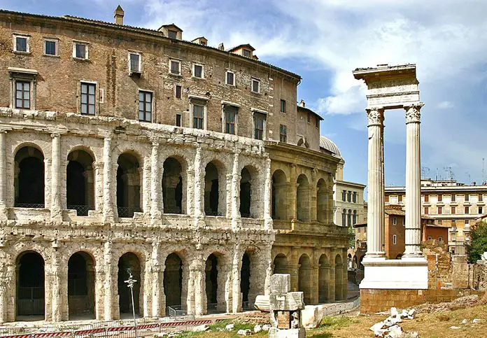 Teatro di Marcello which is one of the most famous structures in Rome