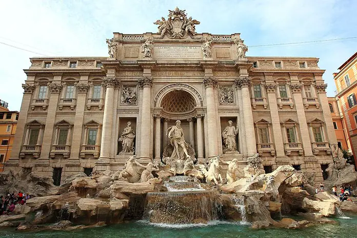 One of the most famous buildings in Rome Trevi Fountain