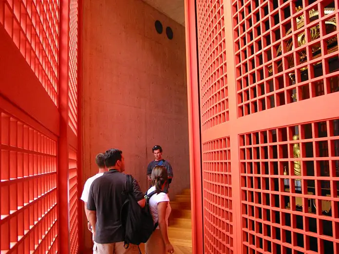 Interior pics of Temple of Water in Japan