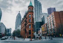 Flatiron, alias Gooderham Building, is among the most famous buildings in Canada