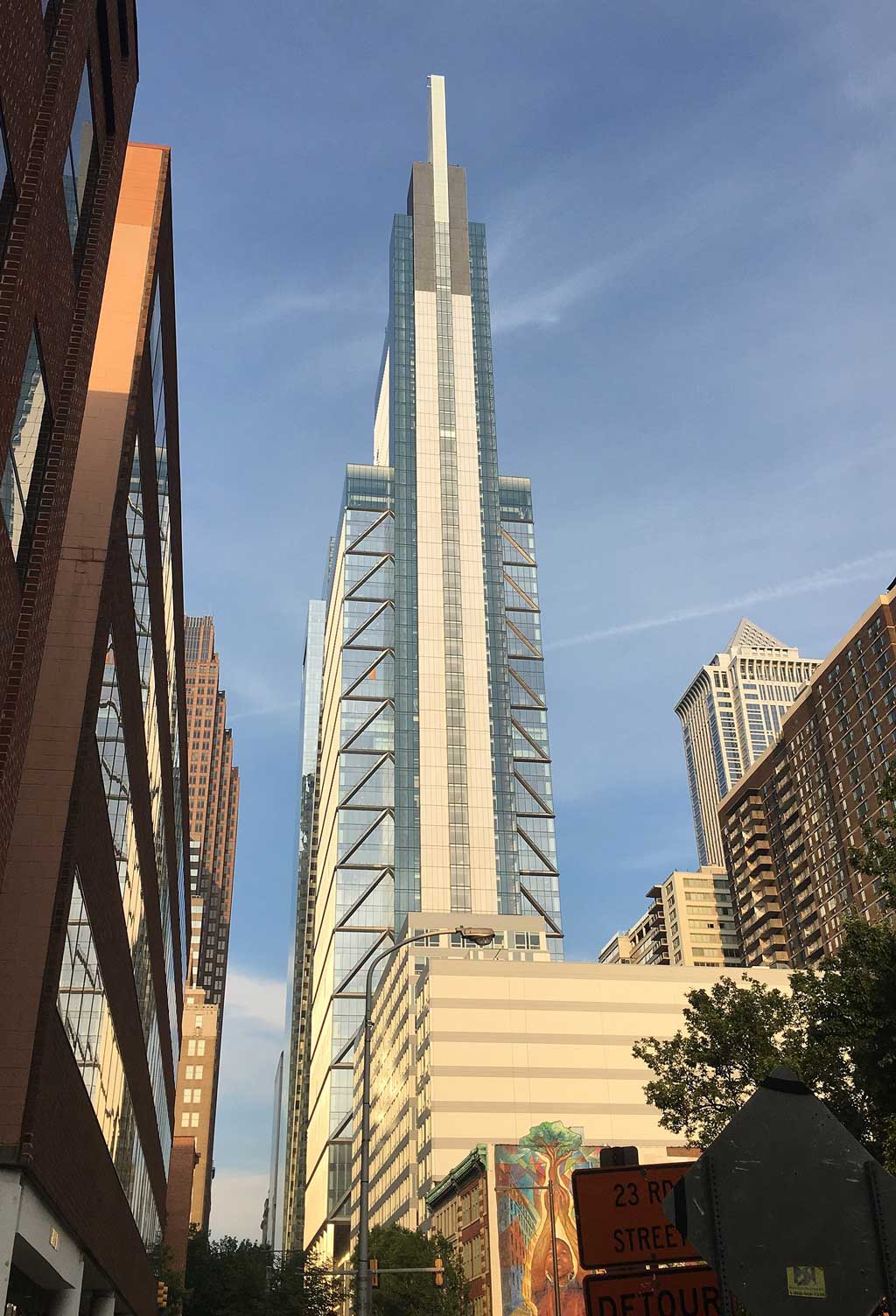 Comcast Technology Center is the tallest skyscraper in Philadelphia