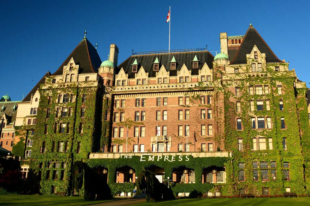 Empress Hotel in Victoria City, Canada