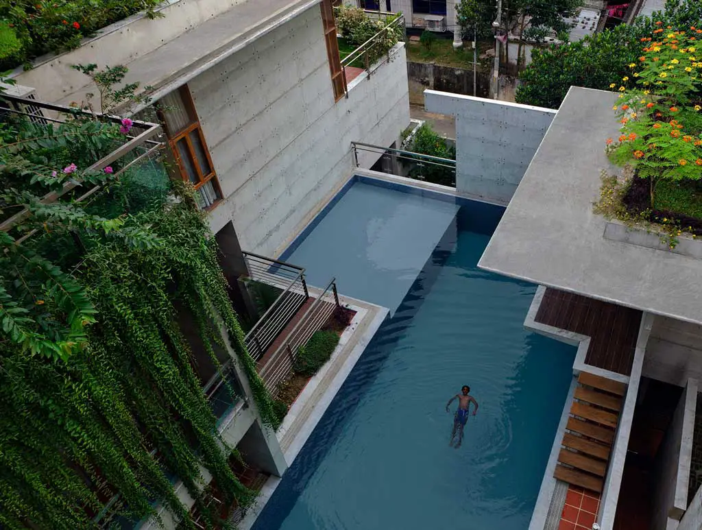 Mamnun Residence is one of the famous Eco Brutalist architecture examples