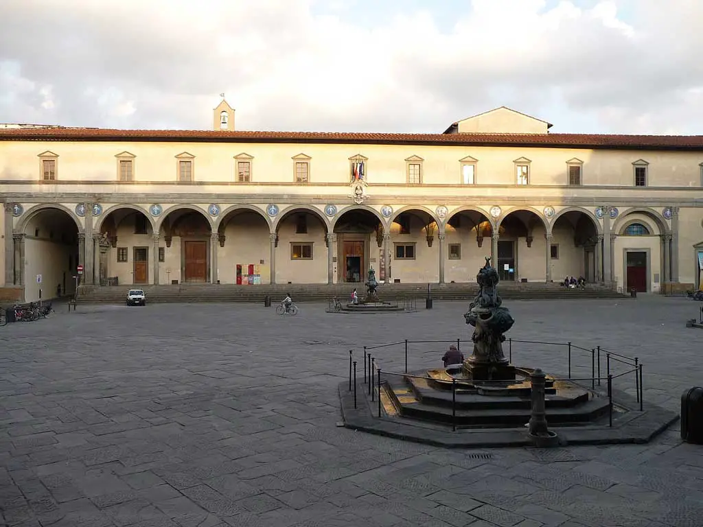 Ospedale degli Innocenti designed by famous Filippo Brunelleschi