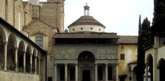 Pazzi Chapel designed by the famous Renaissance architect Flippo Brunelleschi