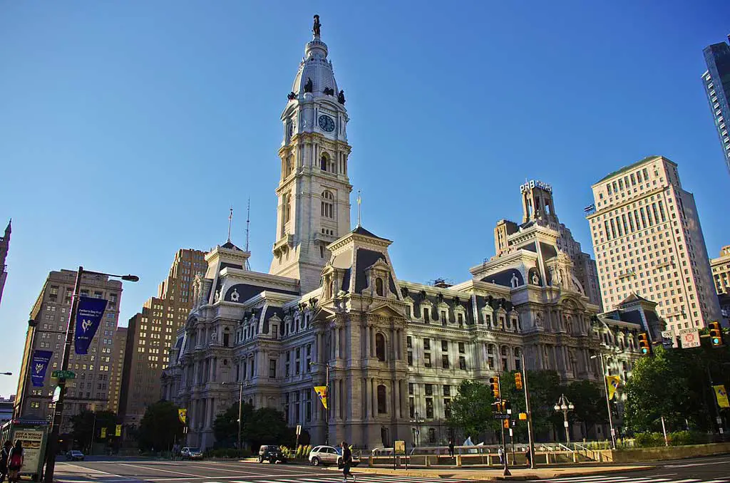 Philadelphia City Hall historical landmark in Philly