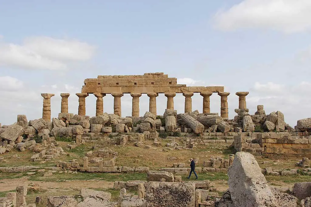 Ruins of Temple C at Selinus, Sicily, Italy