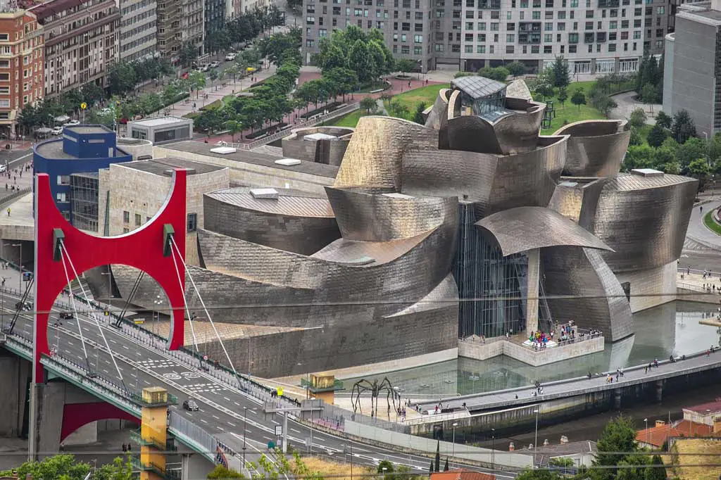 Bilbao Guggenheim Museum designed by Frank Gehry in Spain