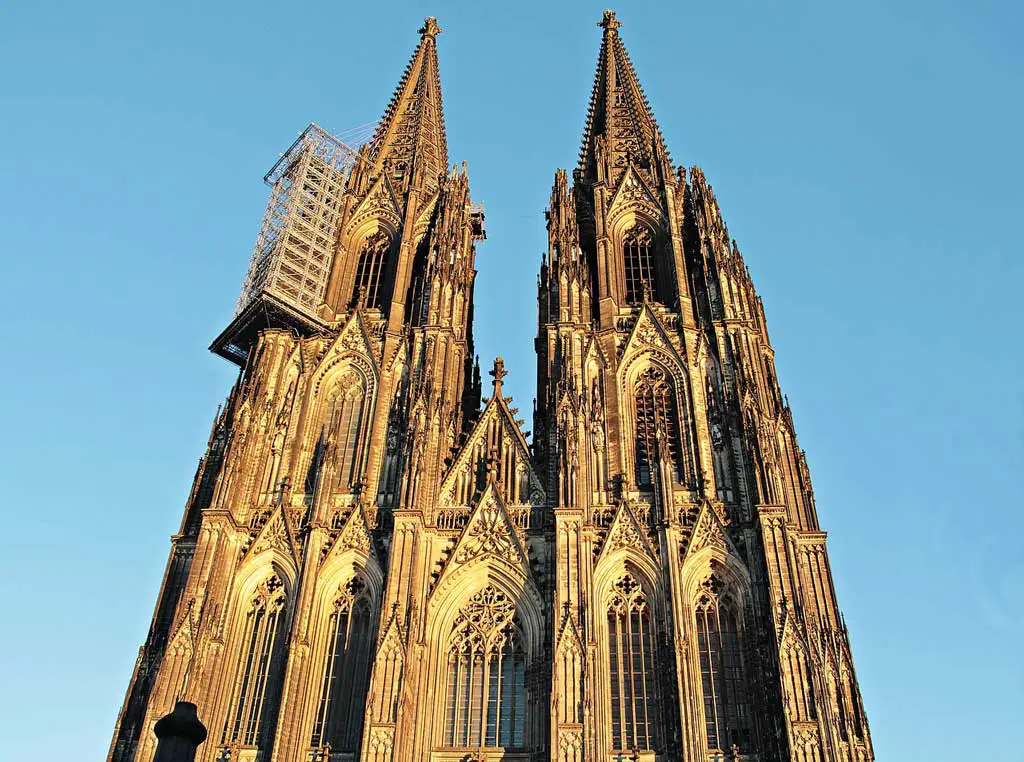 Cologne Cathedral is a German Gothic architecture example