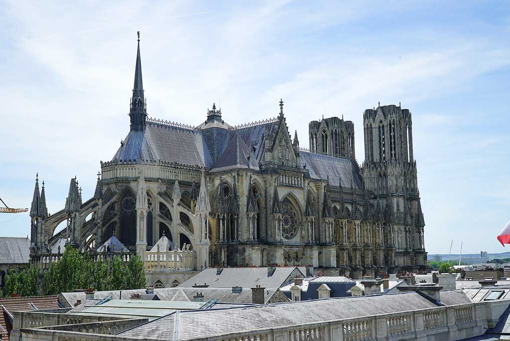 Reims Cathedral is an example of High Gothic architecture in France