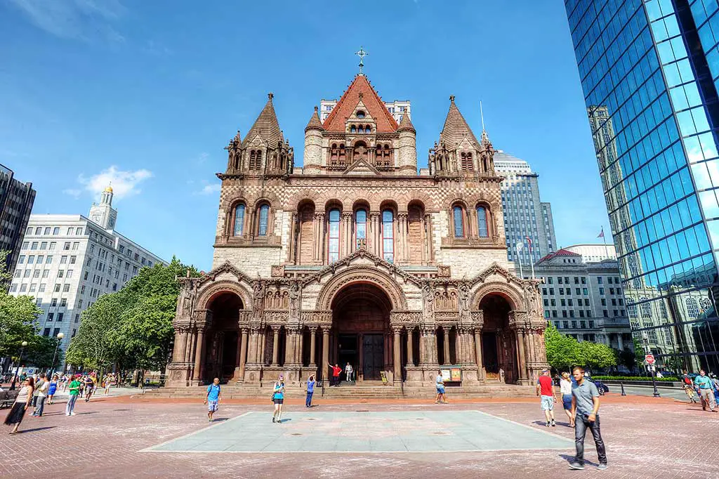 Trinity Church in Boston, Massachusetts is one of the most famous buildings in the city.