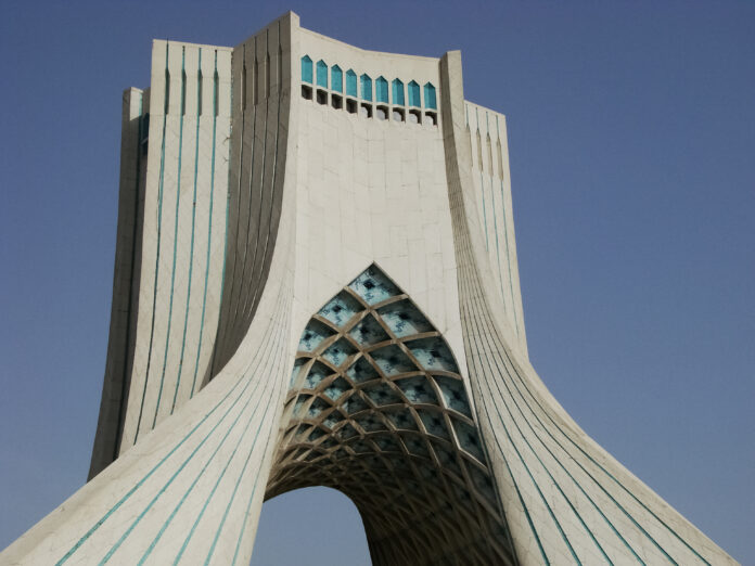 Azadi Tower, formerly known as Shahyad Tower, in Tehran, Iran